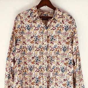 Vintage 90’s Liz Claiborne floral rayon blouse